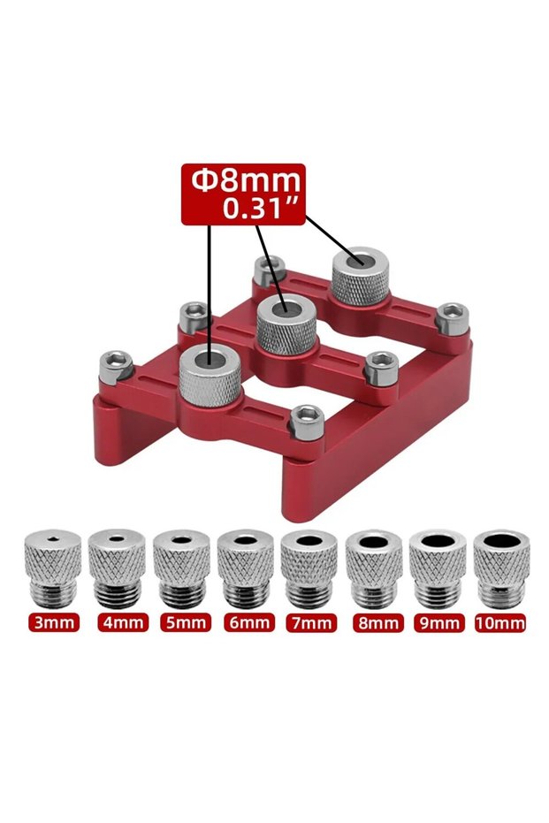 Set A Self Centering Dowelling Jig Woodworking Joinery Hole Drill Guide,Wood Dowel Hole Positioner L