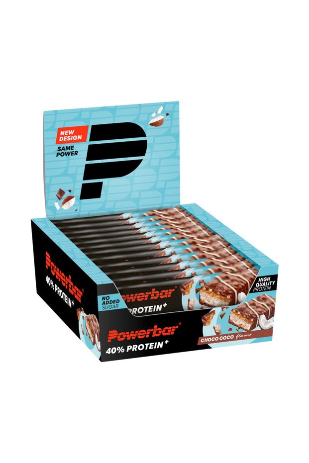 PB 40% Protein +Crisp Choco Coco Bar – 40% High Protein Chocolate Coconut Crispy Sports Bar | 12 x 40g | Protein Bar for Gym, Muscle Recovery & Fitness