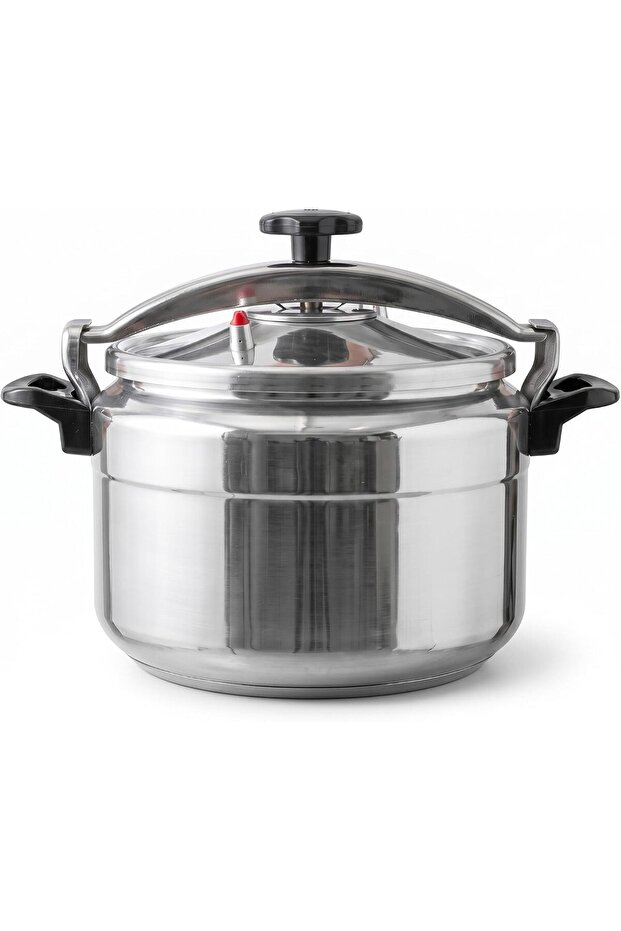 Pressure Cooker Eco, 18L Silver Aluminium Pressure Cooker with Lid and Whistle