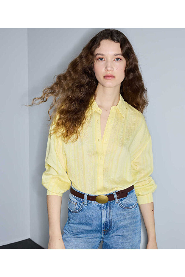 Textured Cutout Shirt
