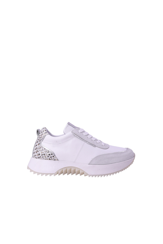 Women's Casual Sneakers Lace-Up Wedge Heel
