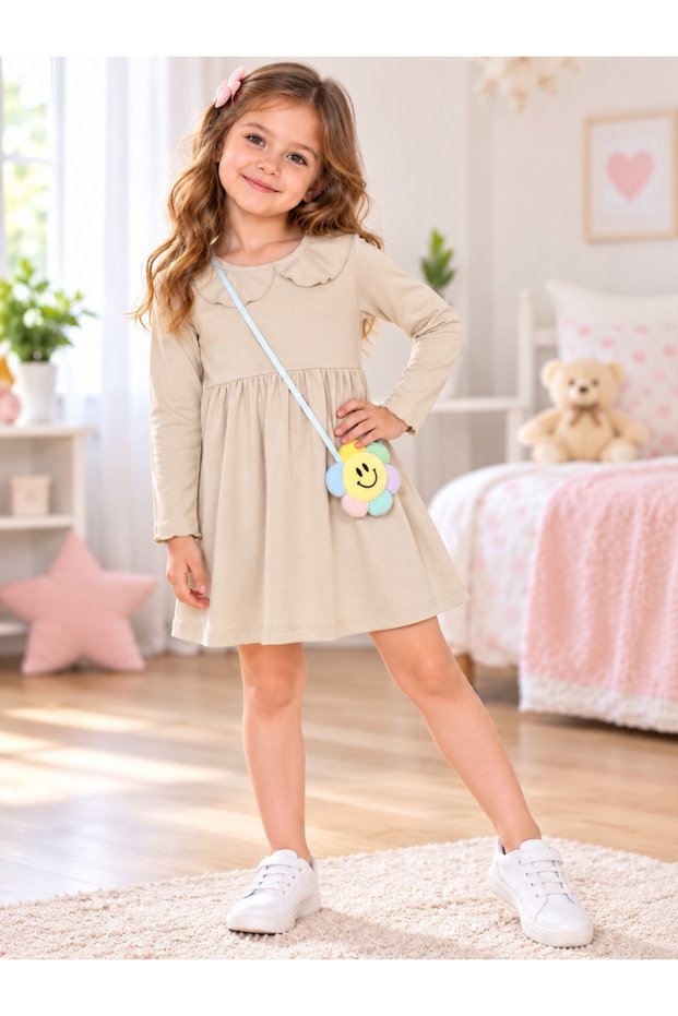 Bag Look Combed Cotton Dress