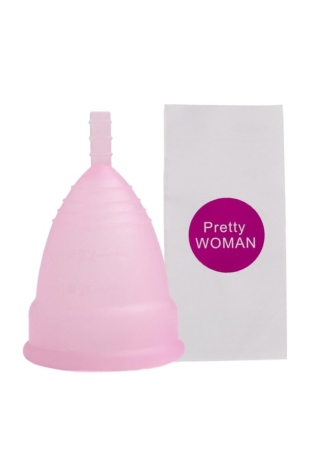 L Size 1Pc-Naked-Pink Medical Grade Silicone Menstrual Cup Feminine Hygiene Menstrual Cup Women Lady