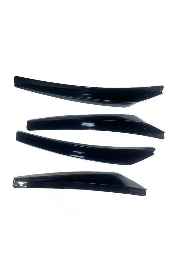 Black 4pcs Carbon Fiber Pattern Car Wheel Fender Flares Universal Mud Flap Splash Guard Decorative A