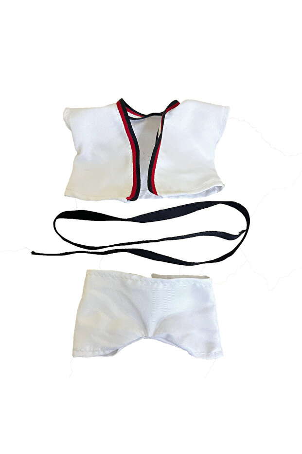One Size WHITE 6.69inch Doll Clothes for LABUBU Pendant As A Replacement for Sports And Leisure Suit
