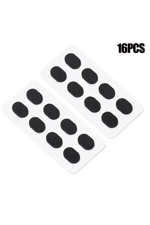 16-Black 16/32 PCS OOLVS Soft Foam Nose Pads Self Adhesive Non-Slip Eyeglass Nose Pads, Thin Nosepad