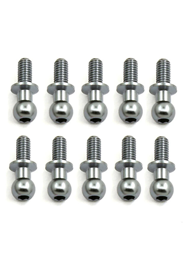 Dark Grey RC Car 10Pcs/lot M3 Metal Hex Ball Head Screws For Tamiya TT01 TT02 Sakura D5 1/10 RC Drif