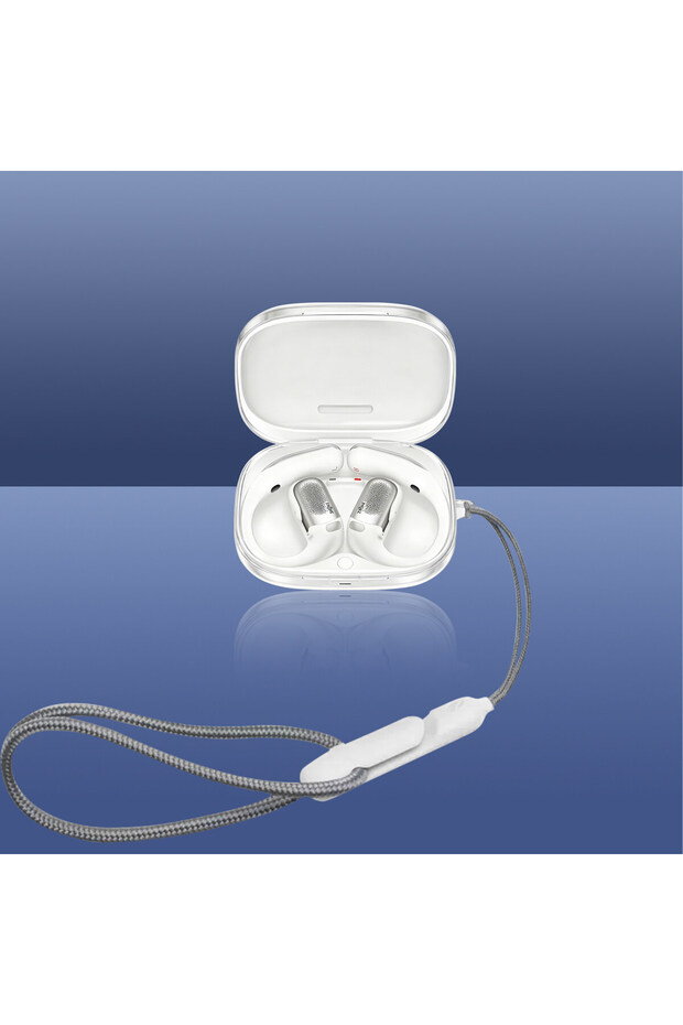 case and rope Clear Case for Shokz OpenFit Pro Earbuds Soft TPU Transparent Slim Protective Cover wi