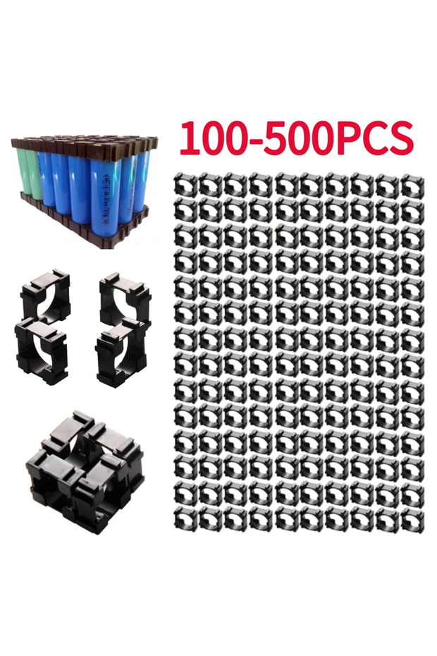 300 PCS 500PCS 18650 Lithium Battery Holder Anti Vibration Plastic Battery Bracket Portable 18650 Cy