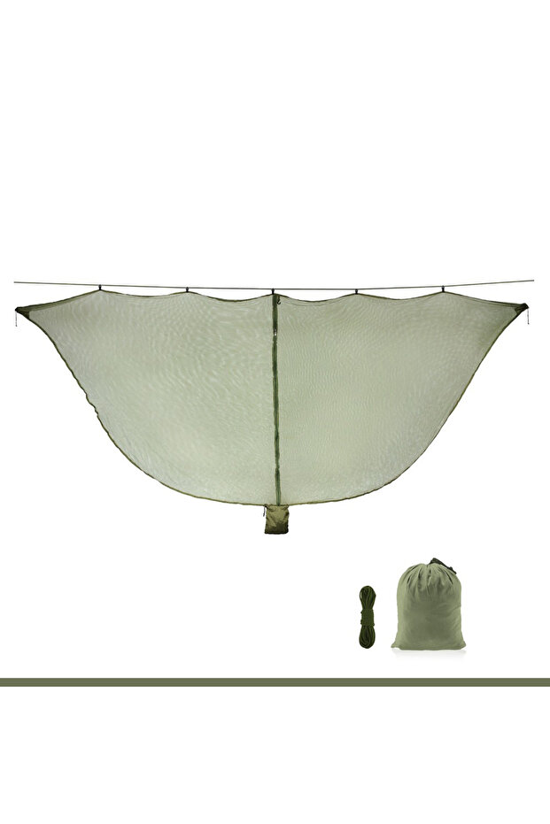 army green Outdoor Lightweight Travel Portable Separating Hanging Mosquito Net Bugs Net for Camping