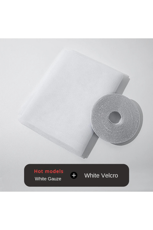 1.5x2m White DIY Mosquito Net for Bed Window Home Textile the Mesh Indoor Self-adhesive Anti-insect