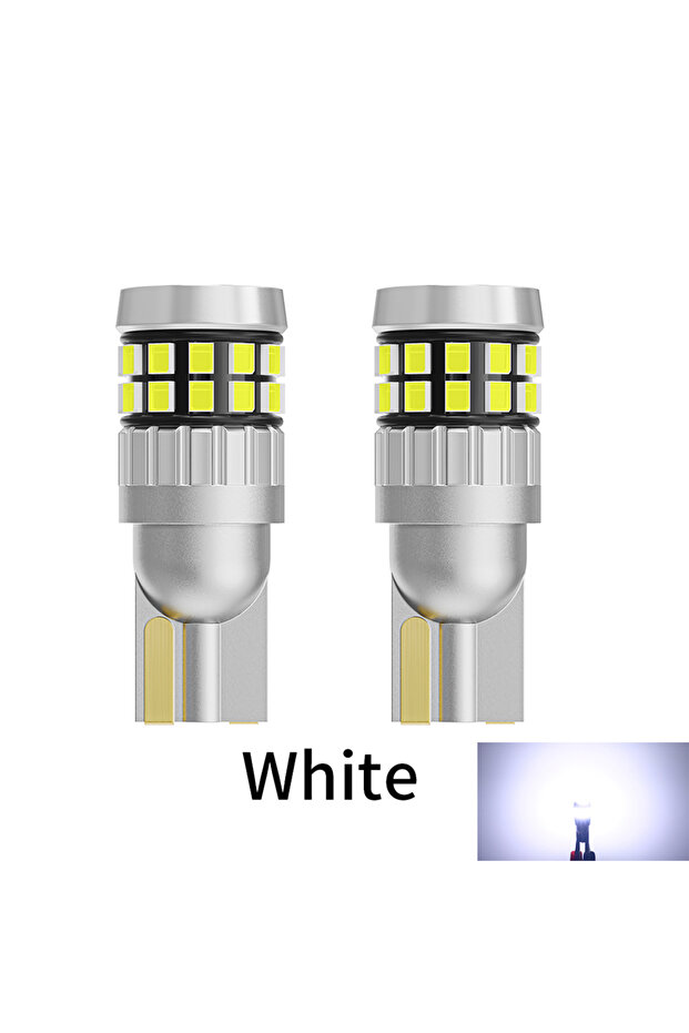White Oprah 2pcs LED T10 W5W 12V 24V Car Truck Lights Interior Bulb Canbus 2016 30SMD Dome Map Readi