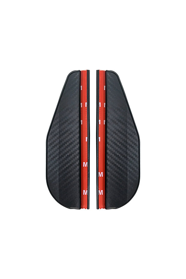 2PCS Carbon Fiber 2PCS Car Rearview Mirror Rain Eyebrow Carbon Fiber Sun Visor Shade Cover Protector