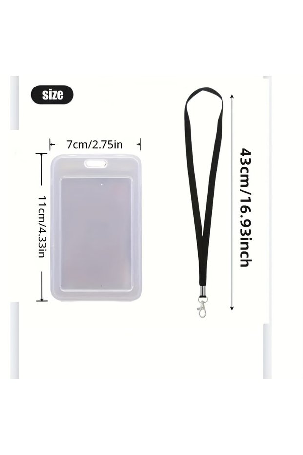 1 set Waterproof Clear ID Badge Case Keep Your Bank Credit Cards & IDs Safe & Secure!