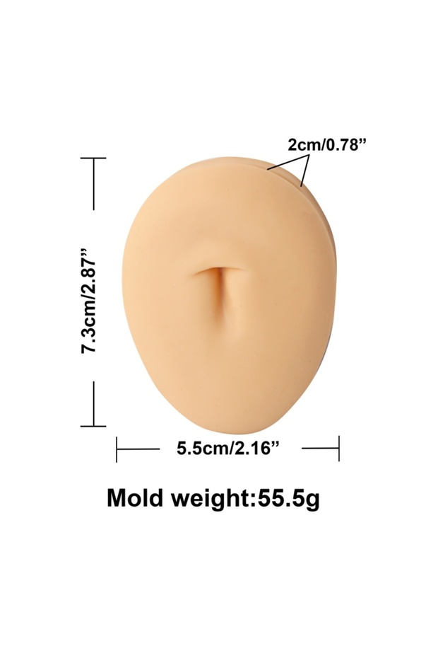 Squeezing Eye Medel Human Body Model Silicone Ear Nose Mouth Model Practice Body Jewelry Display Pie