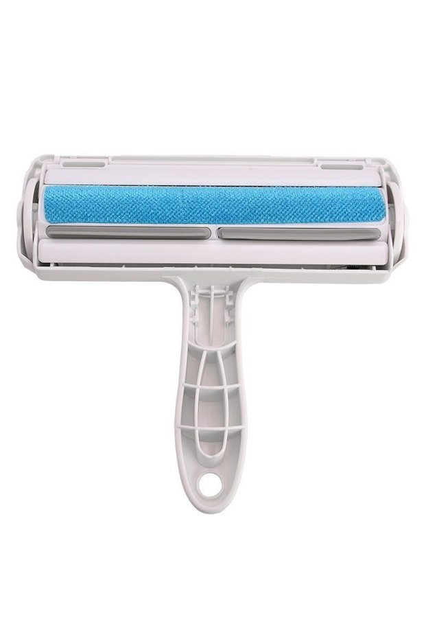 Blue Pet Hair Remover Roller Self Cleaning Lint Remover for Dog Cat One Hand Operate Pet Hair Cleani