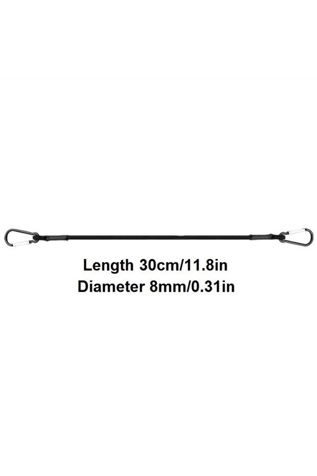 30CM 30/60/90/120/150CM Stretch Elastic Ropes 8MM Bungee Cords With Hooks Lightweight Bikes Tie Car