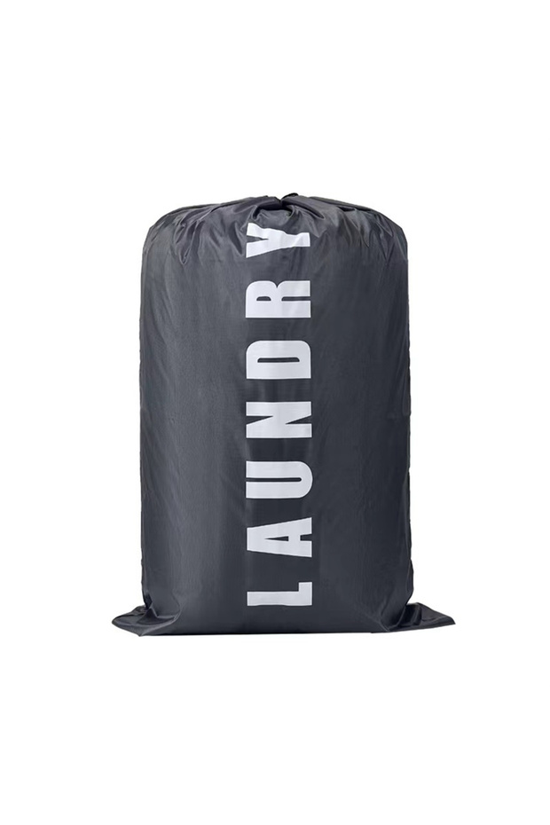 Black Grey High-capacity Laundry Bag Travel Storage Pouch Machine Washable Dirty Clothes Organizer D