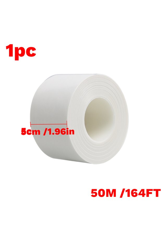 White 5cmx50m Window Insulation for Winter Weather Sealing Tape Residue Free Clear Window Draft Isol