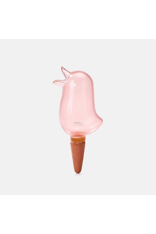 1pc Pink Automatic Plant Watering Bird Drop Irrigation Garden Home Use Percolator Drip Feeder for Po