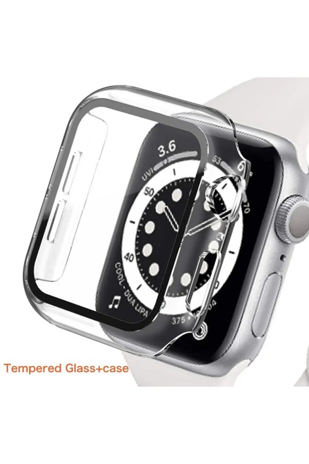 Series 4654 SE 44MM Transparent 19 Glass+cover For Apple Watch Case series 10 9 8 7 6 5 4 3 SE 44mm
