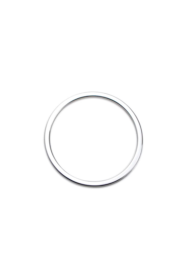 electroplate silver Car Steering Wheel Center Logo Circle Ring Cover Trim for Mazda 3 6 CX3 CX-3 CX-