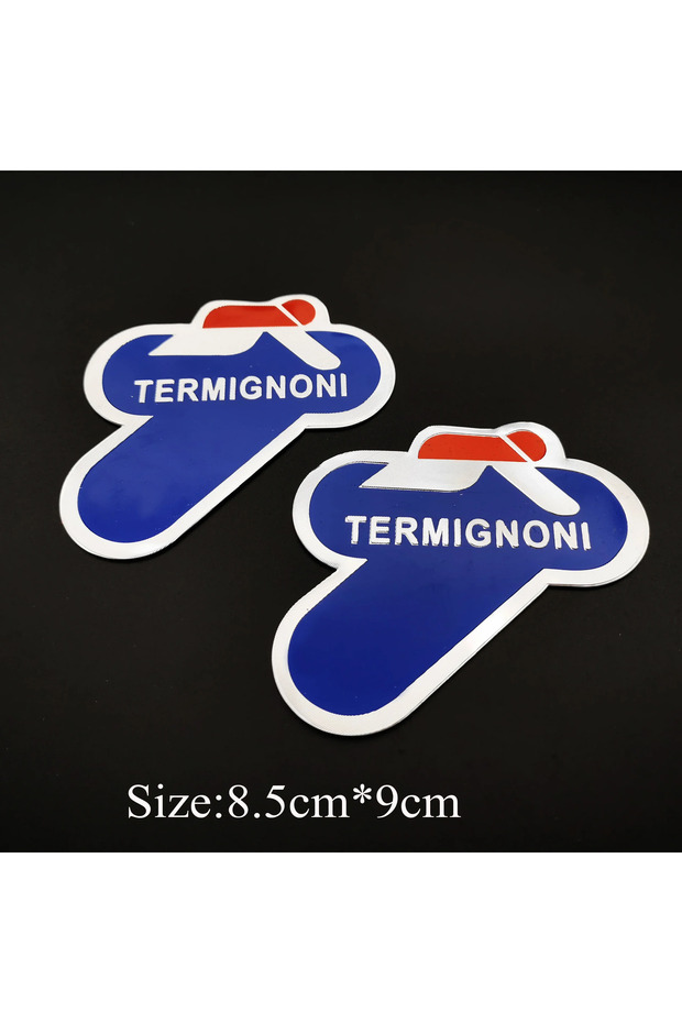 2 pcs 2PCS/Lot New Arrival Aluminium Motorcycle Exhaust Pipes Pipe Decal Sticker Cool Personality Sc
