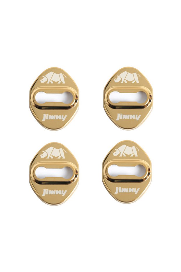 golden Car Door Lock Cover Door Lock Striker Protective Cover Is Suitable for Suzuki Jimny JB64/JB74