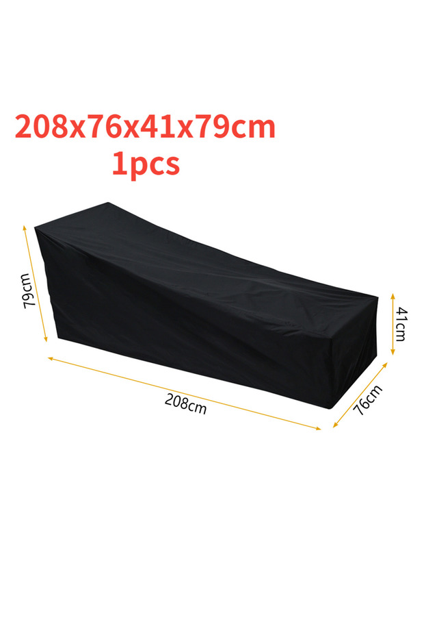 208x76x41x79cm-1pcs Outdoor Garden Sunbed Cover Sun Lounger Cover Patio Outdoor Lounge Chair Recline