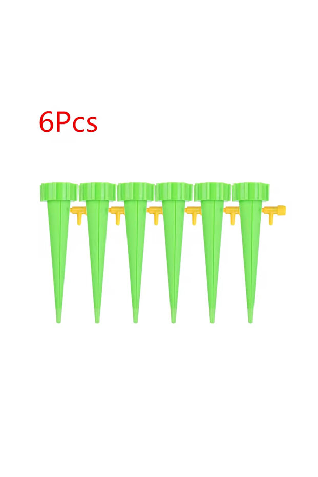 Green-6Pcs Automatic Drip Irrigation System Self Watering Spike for Flower Plants Greenhouse Garden