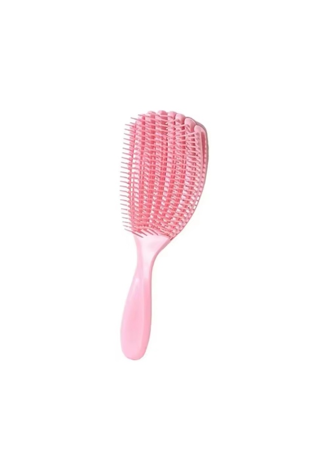 Small Pink 1pcs Detangling Hair Brush Octopus Hairbrush Scalp Massage Curly Hair Brush Hair Comb Det