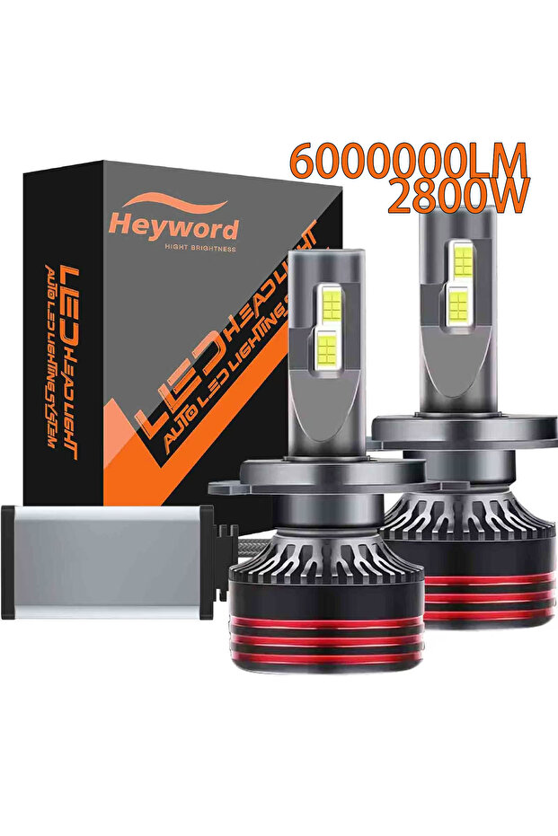 6000000Lm H4 9003 HB3 Heyword 2800W 6000000LM M8ProH7 H11 H1 H4 Led Headlight Bulb 6000K LED HB3 HB4