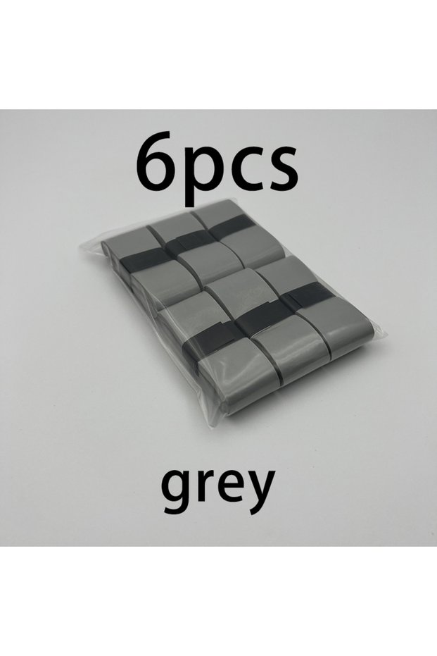Grey 6pcs 6/10-Piece Set of Badminton Grip Anti Slip Straps, Tennis Racket Sports Grip Pads, Shock-A