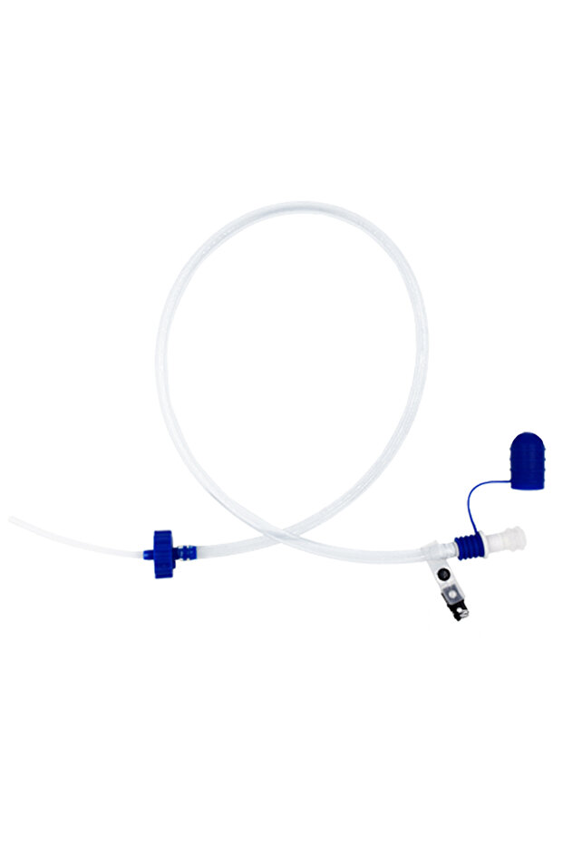 Blue Water Bottle Drinking Tube with Double Adapter Hydration System Drink Tube Kit for Cycle Trekki