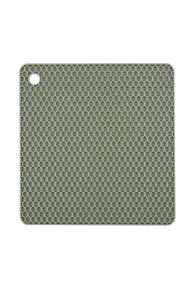 L Green square pad Silicone 1PCS Honeycomb Placemat Silicone Heat-Resistant Table Mat Round And Squa