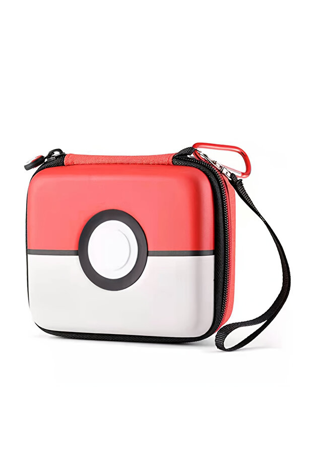 Red-White 1pc Hard-Shell Storage Box Carrying Case For Magic PTCG MTG Trading Cards, Gifts For Boys