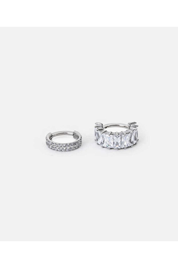 Zirkon taşlı piercing