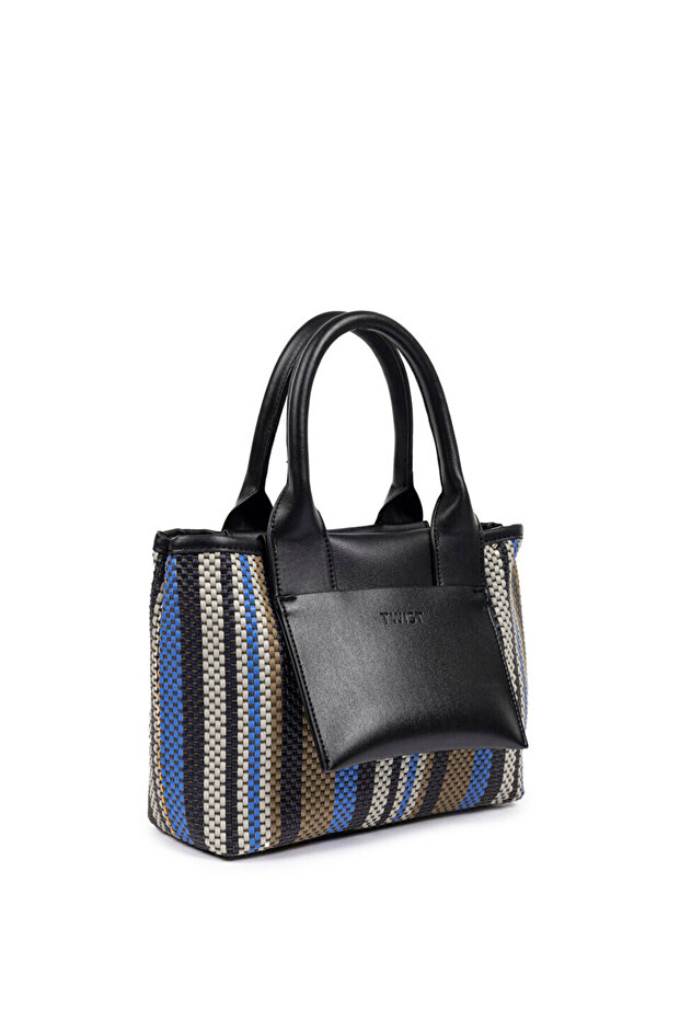 Faux Leather Garnished Bag