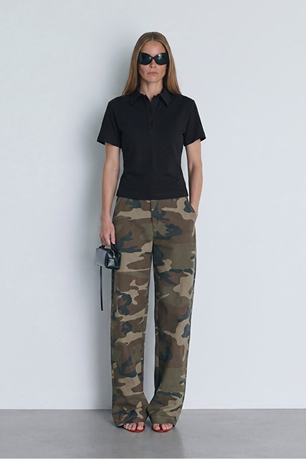 Black Jane Polo Neck T-Shirt