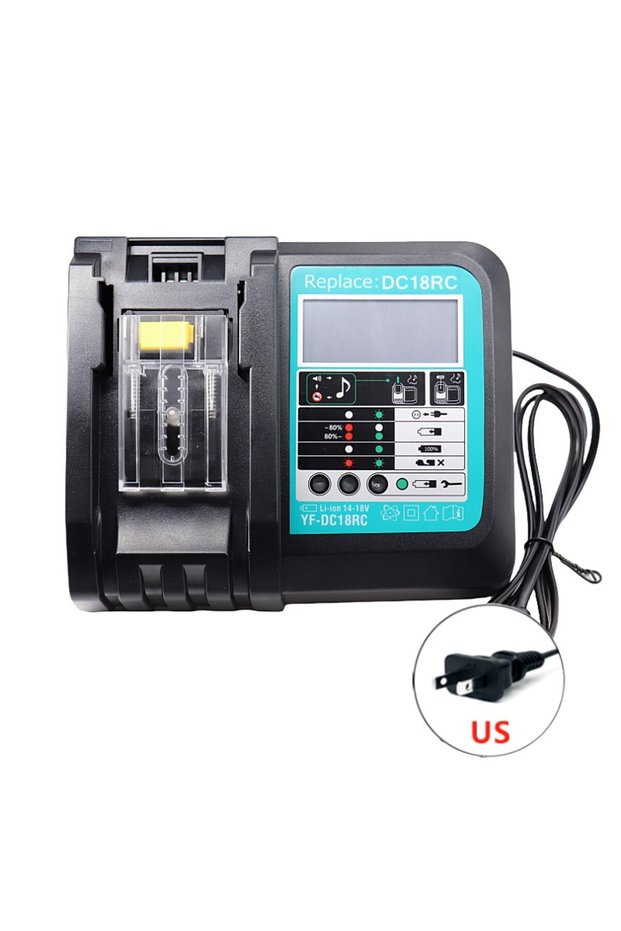 DC18RC-US DC18RC For Makita 18V Drill Battery Charger 3A Li-ion Charger for Makita 14.4V 18V LXT BL1