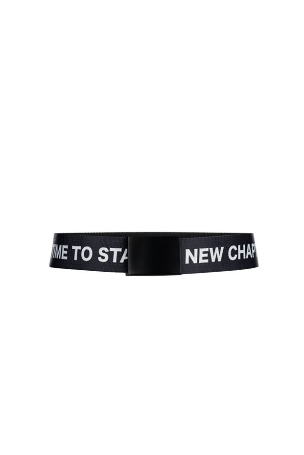 Slogan Pattern Belt
