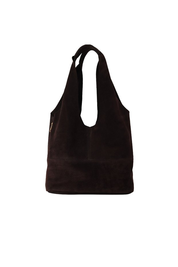 26014 Genuine Suede Leather Women's Shoulder Bag