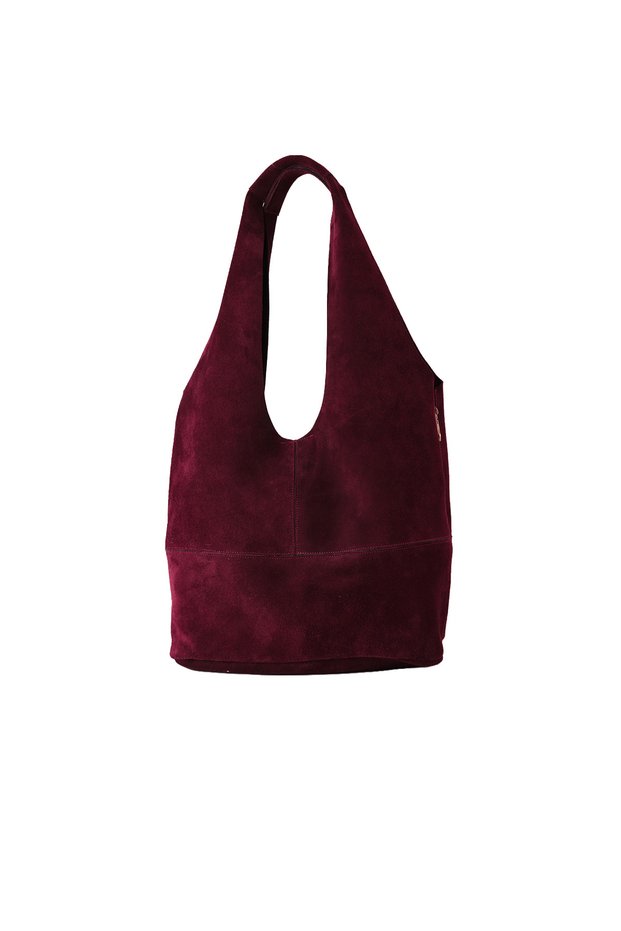 26014 Genuine Suede Leather Women's Shoulder Bag