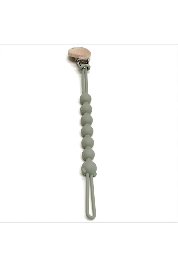 Green Baby One Pacifier Chain Baby Pacifier Lanyard Food Grade Silicone Teething Teether Anti Lost P