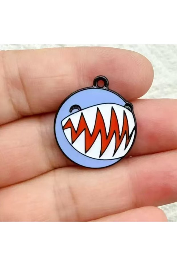 VIOLET 10pcs Cartoon Charm Jewelry Accessories Diy Making Enamel Necklace Earring Pendant Keychain C