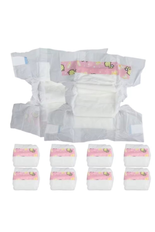 10 Pcs 10 Pcs Mini Diapers Play House Diapers Reborn Dolls Decorate Pretend Baby Accessories Miniatu