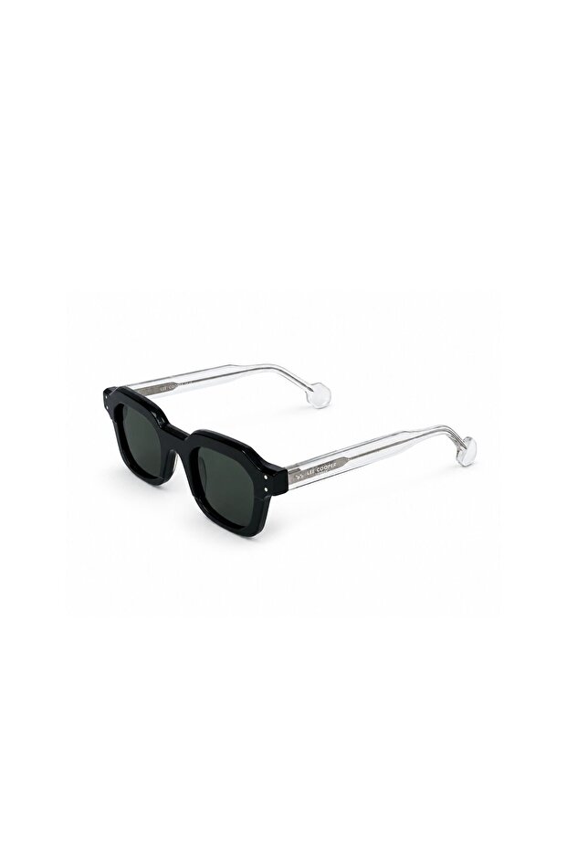 Women 1.1 Tac Polarized Sunglasses Black+Trans Mirror Lens - LCW10772C1