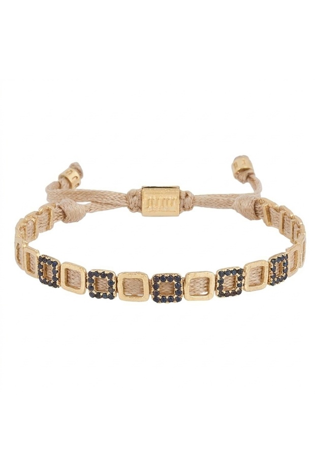 Stoned Mini Square Bracelet