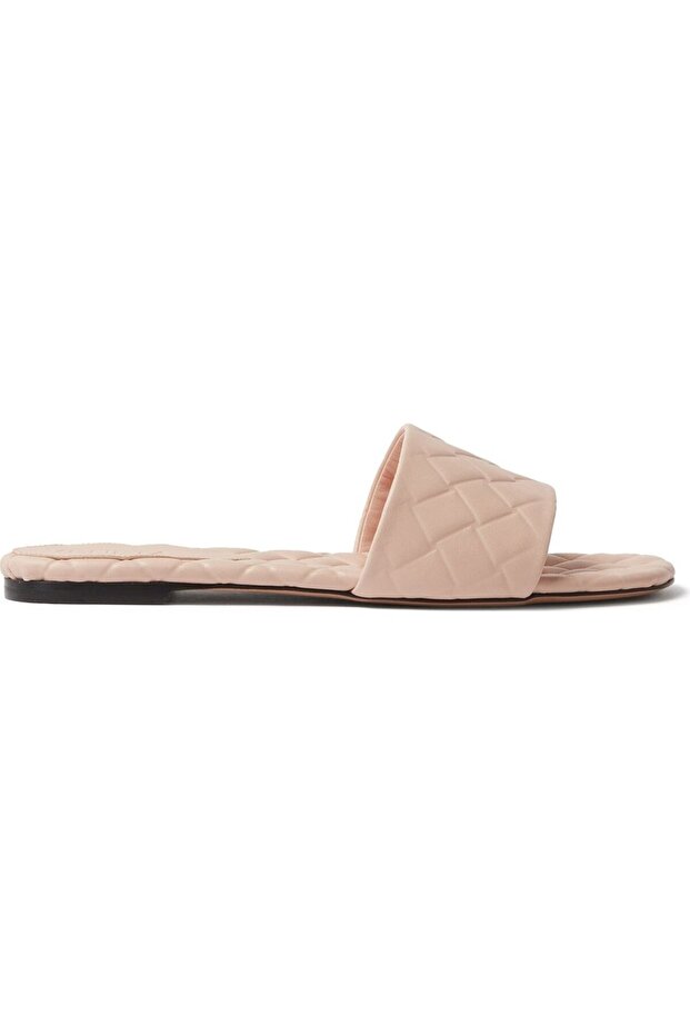 Stylish and Comfortable Flat Leather Slippers