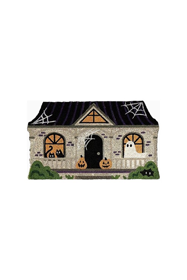 Haunted House Printed Coconut Fiber Mat